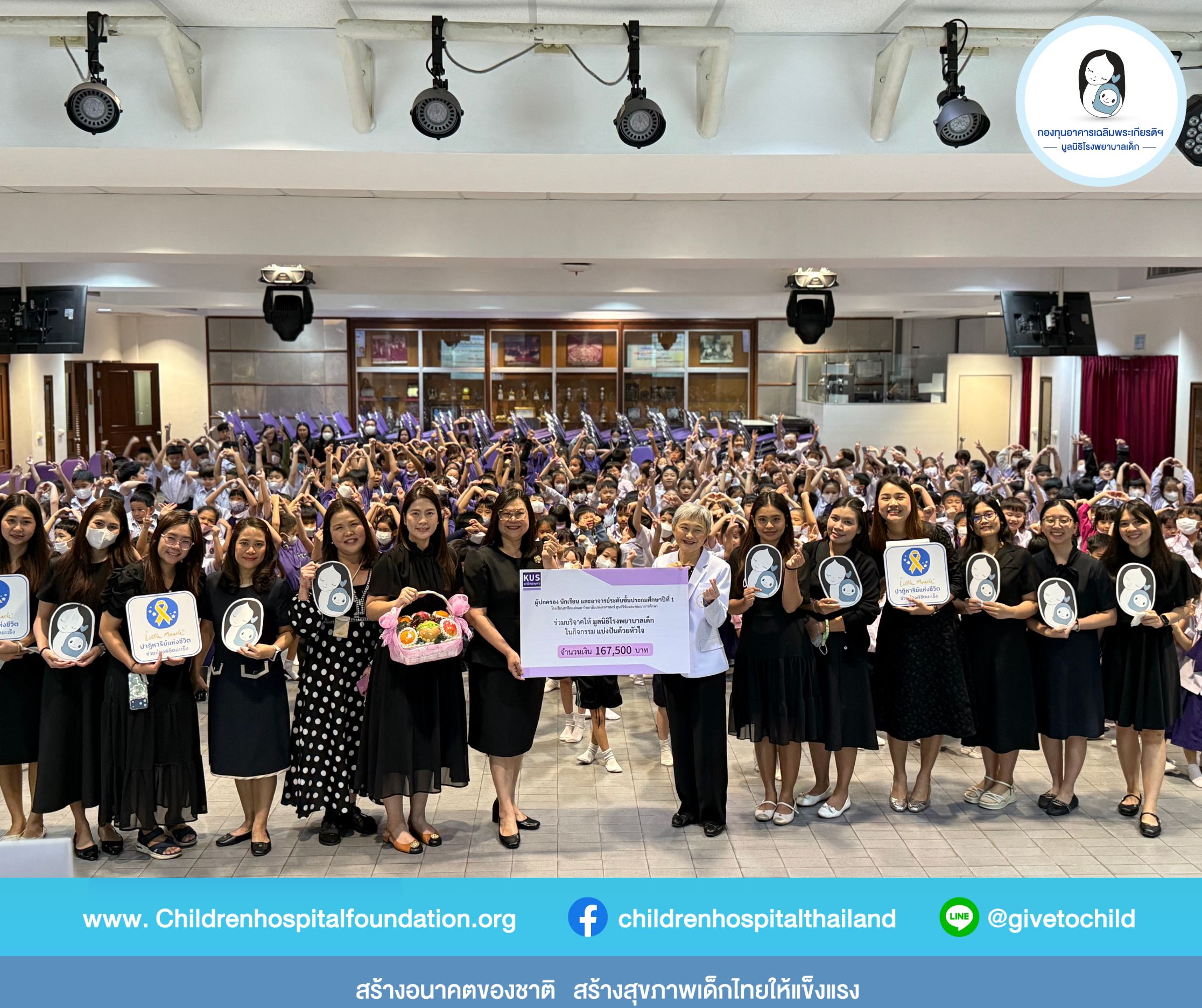 สาธิตเกษตรชั้นประถม 1 แบ่งปันด้วยหัวใจเล็ก ๆ สร้างปาฏิหาริย์ที่ยิ่งใหญ่ 