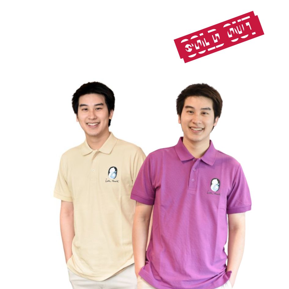 เสื้อPoloคอลเลคชั่นLittle Miracle 2 สีม่วง ครีม